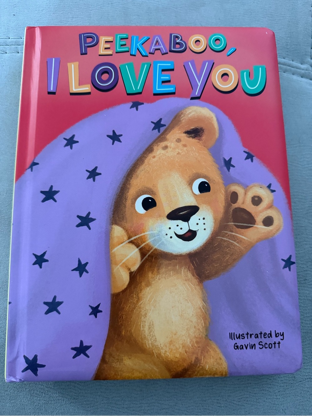 Peekaboo, I Love You - Purple & Red Baby Board Book